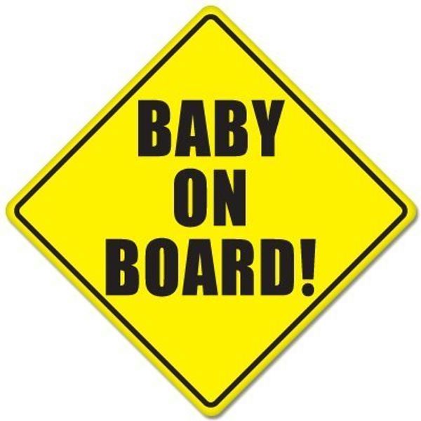 Baby ON Board Baby Safety Sign car Sticker 5" x 5"