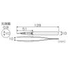 Hozan P-646-D ESD Ceramic Tweezers, Uses Electrostatic Conductive Chip