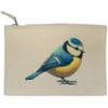 'Blue Tit Facing Right' Canvas Clutch Bag/Accessory Case (CL00040385)