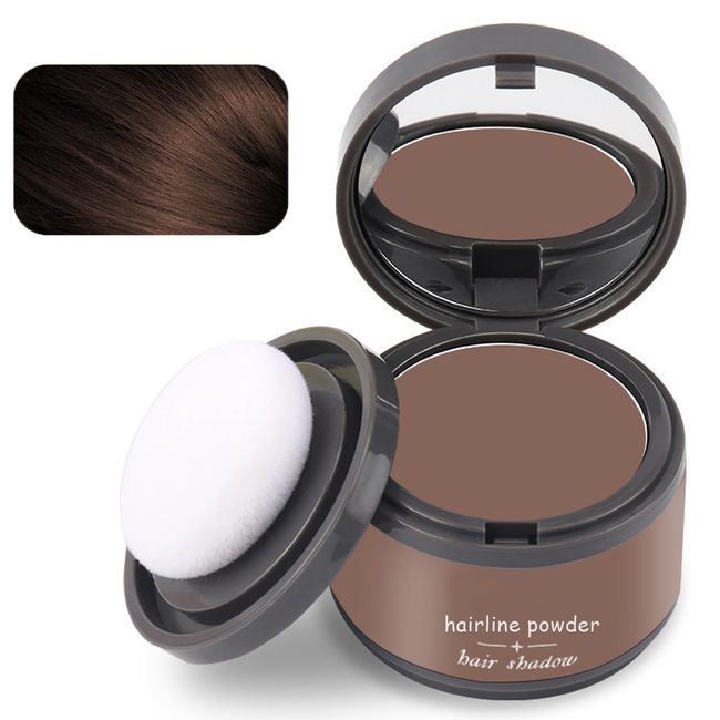 Hairline Shadow Powder,Light Brown Root Powder Hair,Quickly Cover Hairline Contouring Shadow Powder,Sweatproof Hairline Powder,Lightweight Hairline Filler,Thinning Hair Hair Root Dye For Men & Women