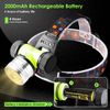 2Pack Scuba Diving LED Headlamp Yellow + White Light Underwater 262ft Waterproof