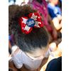 Customized Baseball Hair Bow Clip or Ponytail Holder with Name