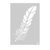 The Stencil Studio Feather Reusable Stencil - Size Extra Small (A5) (10079XS)
