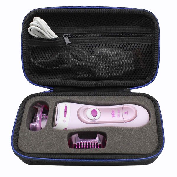 Hart Reise Tasche Case Hülle Etui für Braun Silk-épil Lady Shaver 5100 5560 5360 5160 von GUBEE
