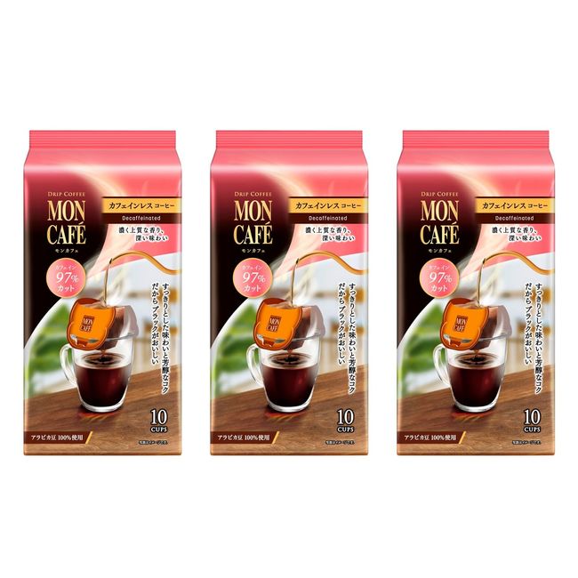 Mon Cafe Caffeine-less Coffee, 10 P x 3 Bags