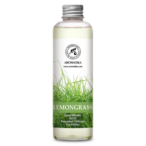 リードディフューザー リフィル レモングラス・200ml ・Reed Diffuser Refill Lemongrass・リード ディフューザー レモングラス - レモングラス エッセンシャル オイルを使用したルーム ディフューザー・空气清新剂・室内芳香剂・芳香喷雾器・香薰机 ・香棒・ルームフレグランス