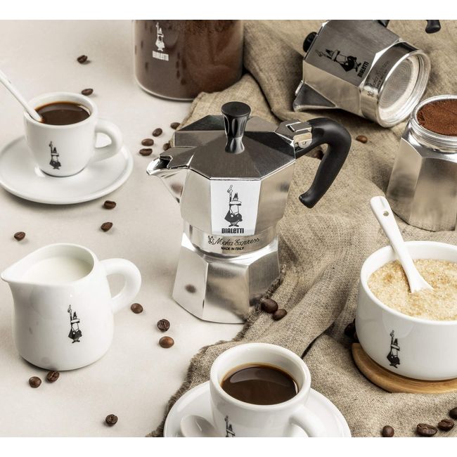 Bialetti 06799 Moka Express 3 Cup Espresso Maker - Silver for sale online