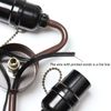 Bieye SC08 E26 Light Socket Cluster with Pull Chain Switch and Electrical Wiring Accessories (3-Light, Antique Brass)