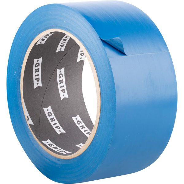 GRIP Eventbasics PVC Klebeband blau, 50 mm x 33 m, selbstklebendes PVC Band GT 802, matt, extrem elastisch und dehnbar, hoch reißfest, wasserfest