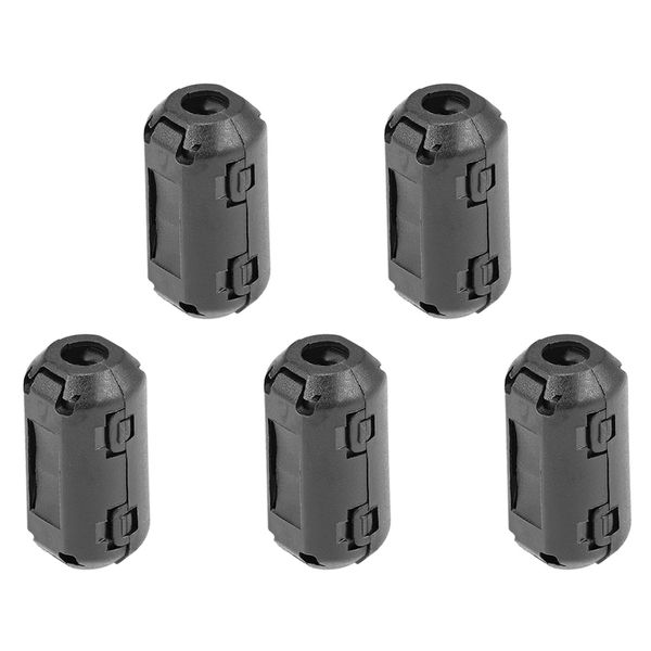 Rebower Clip-on Ferrite Ring Core- 5mm / Black / 5pcs