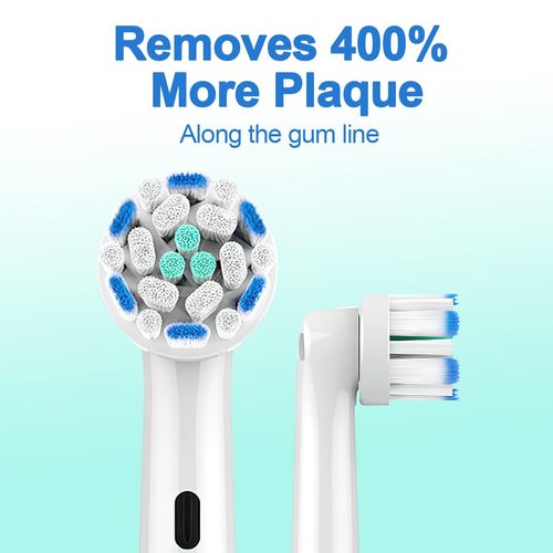 FFYan Pack of 16 Replacement Toothbrush Heads Compatible with Oral B, Sensitive Brush Compatible with Toothbrushes Replacement Brushes, White