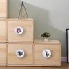 Lasyman 1.5" 8 PCS Fun Unique Laundry Wash Cartoon Theme Ceramic Cabinet Knobs Utility Room Drawer Pulls and Knobs