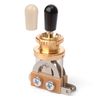 Golden Age DPDT 3-Way Metric Toggle Switch, Gold