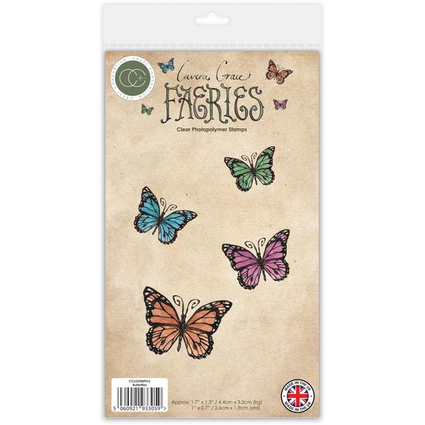 Craft Consortium - Faeries - Photopolymer A6 Stamp Set - Butterflies