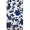 2 SAME PRINTED MICROFIBER KITCHEN TOWELS (15" x 25") BLUE FLOWERS ON WHITE, GR