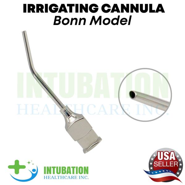 Irrigating Cannula Bonn Model 19 ga Surgical Ophthalmic Instruments German Grade