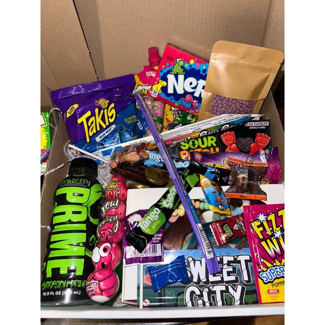 Prime Glowberry Gift Box US Takis Candy Pop Cheetos American Sweets  Chocolate