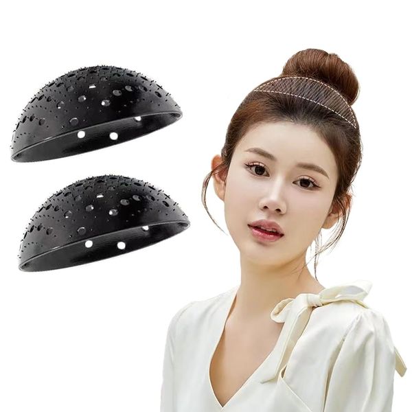 2 Pcs Hair Bun Maker Invisible, Bump It Up Volume Hair Pad Base Hair Styling Insert Tool Hair Volume Accessories for Women