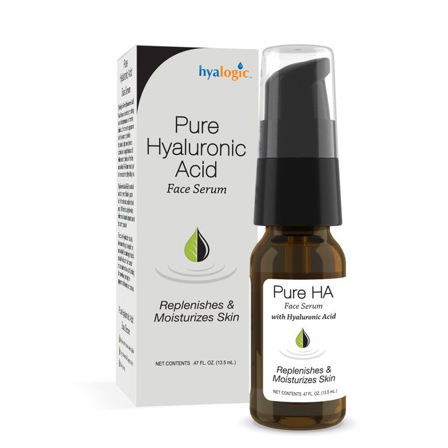 Pure Hyaluronic Acid Serum for Face - Hyalogic Natural HA Face Serum, Non-Greasy, Fragrance-Free Formula - Hyaluronic Acid Serum— Soften & Hydrate Skin | 0.47 Ounce