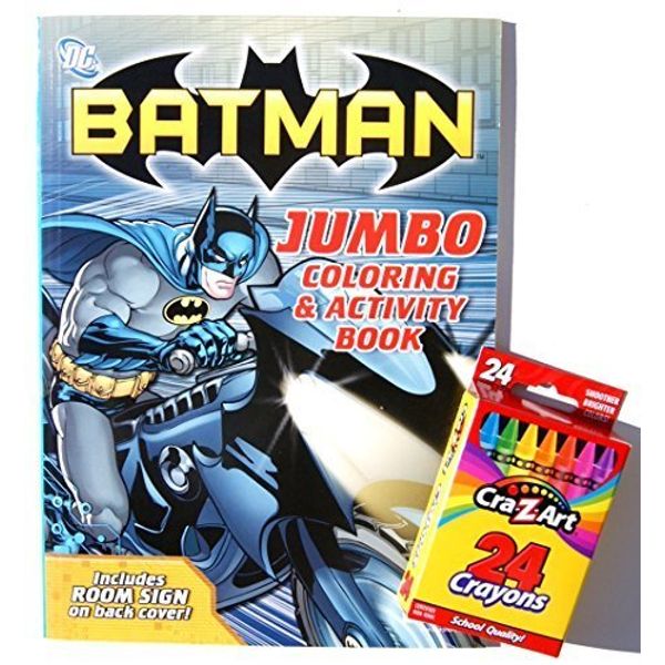 DC Comics Batman Jumbo Coloring and Activity Book with Crayons