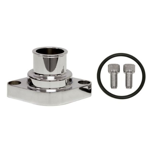 Compatible/Replacement for Chevy Small Block/Big Block Aluminum Straight Water Neck - Chrome