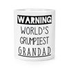Warning World's Grumpiest Grandad Makeup Brush Pencil Pot