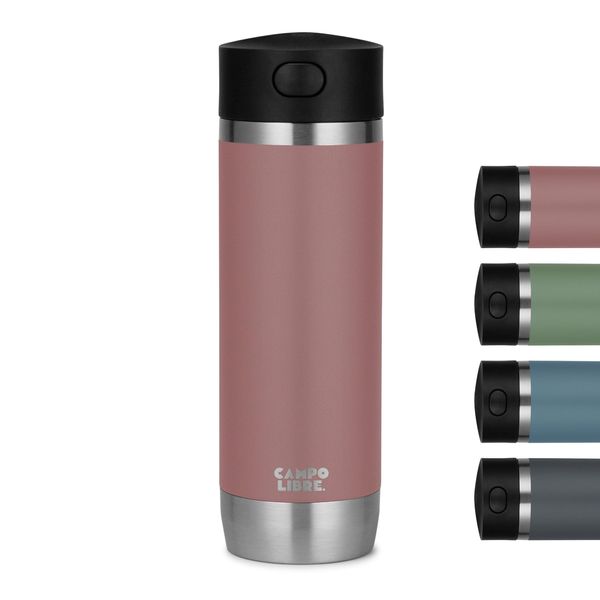 Campo Libre.® Anto I Kaffeebecher to go thermo I Thermobecher 450ml I 100% auslaufsichere Travel Mug mit One-Touch-Verschluss I Premium Coffee to go becher I Doppelwandig, hält mind. 6h heiß…