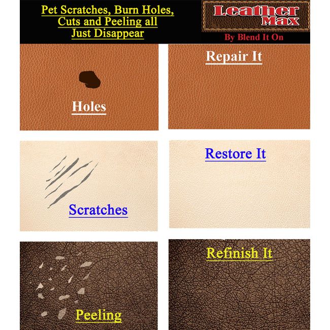 Leather Complete Restoration Kit - Restore Colour To Leather