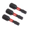 Sealey 3pc 25mm TRX-Star* T20 Impact Power Tool Bit Set - AK8217