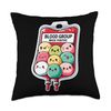 Dessert Kawaii Mochi Throw Pillow
