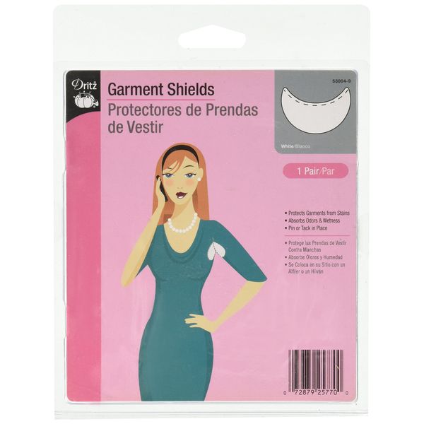 Dritz 53004-9 Sew-in Garment Shields, White