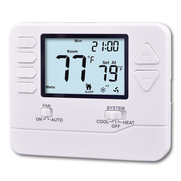 5-1-1 Day Programmable Thermostat for Home Conventional Single or Multistage ...