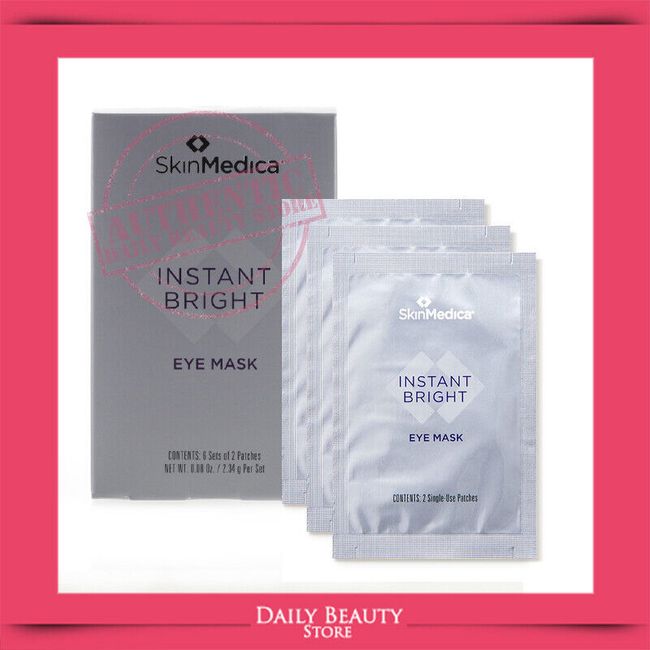 SkinMedica Instant Bright Eye Mask 0.08oz x 6 Sets NEW FAST SHIP