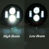 Universal Motorcycle Headlight LED light W/ Bracket For Harley Choppers Bobbers