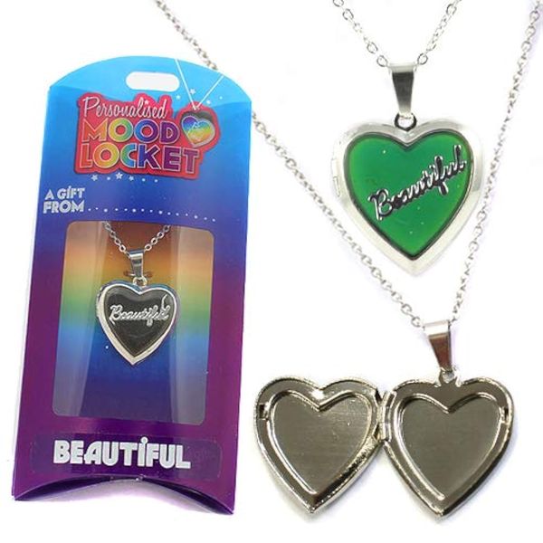 Stands Out Personalised Mood Locket Necklace - Beautiful