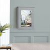 Bathroom Mirror Cabinet Wall Mounted Adjustable Shelf Medicine Grey