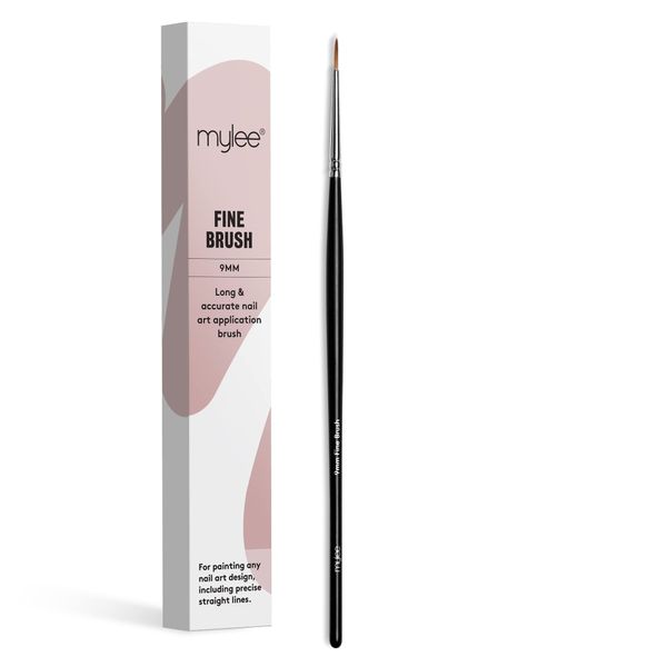 Mylee Brush For Gel Nail Art & Polish Application, 7 Designs, Oval, Angled, Ombre, Fine, Professional Quality Manicure Painting Tool, Liner Drawing Pen, for Home & Salon Use