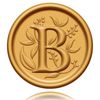 20pcs Wax Seal Stickers Gold Letter B