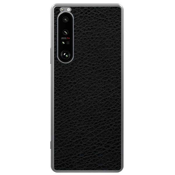 MAC Harrier Xperia 1 III SO-51B SOG03 A101SO Skin Seal, Basic Black, Pattern, Backside Compatible, Deco Sheet, Leather Tone