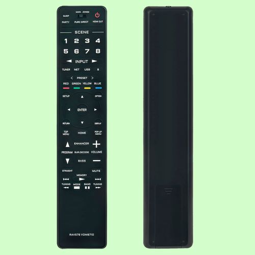 Replacement Remote RAV576 VDM8710, Remote Control Fit for Yamaha AV Receiver RX-A2A RX-A4A RX-A6A RX-A8A RX-A4ABL