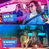 4x RGB 72 LED Car Interior Floor Atmosphere Light Bluetooth APP Remote Control