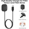 Zoye USB C Charger Compatible with Fitbit Versa 3/4 & Sense/Sense 2, 100cm Replacement Charging Cable