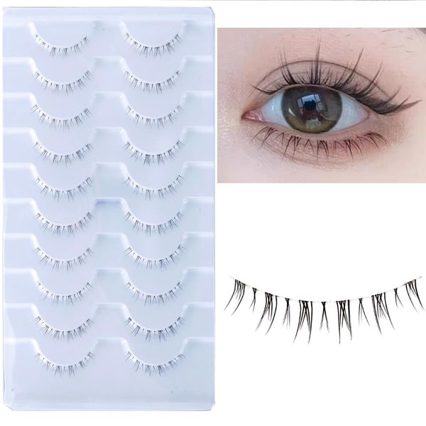 Bottom Lashes False Eyelashes Pack, 10 Pairs, Lower Lashes Fake Lashes Set (106)