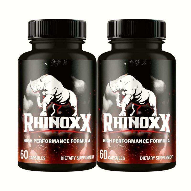 2-Pack Rhinox X Pills for Men, Supports Performance & Energy - 120 ...