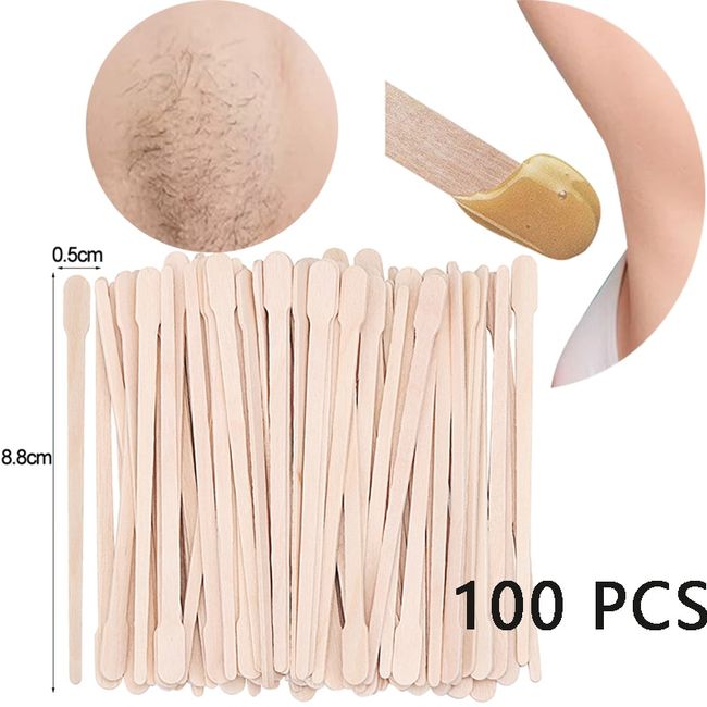  Waxing Stick, 100Pcs/Bag Waxing Stick Spatula