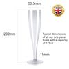 Product Pro 50 x Pink Plastic Prosecco Flutes - 175ml Capacity