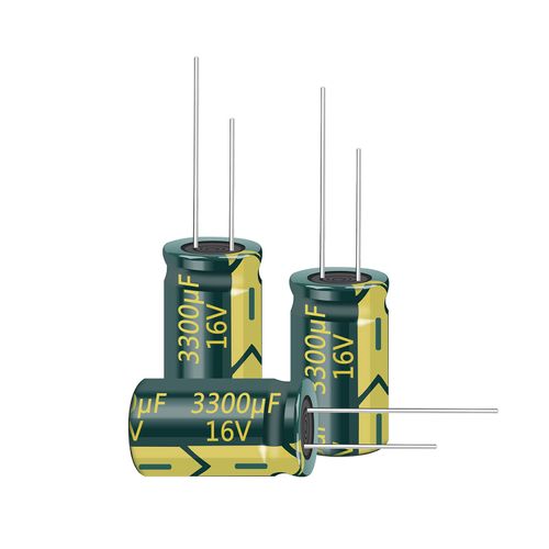 PENGLIN 10pcs Electrolytic Capacitors Aluminum Electrolytic Capacitors 16V 3300UF 105℃ 13X20mm High Frequency Low Resistance Long Life (16V 3300μF)