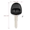 uxcell Key Case New 2 Button Uncut Key Remote Shell Replacement for Mitsubishi Outlander L200 Car
