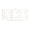 Frame 3-fold, series G1, black