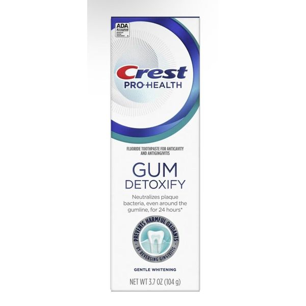 Crest Pro-Health Gum Detoxify Gentle Whitening Toothpaste, 3.7 oz Exp 02/26